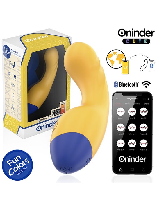 Oninder Cute Love Buddy - Vibratore Punto G Giallo con App Gratuita