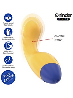 Oninder Cute Love Buddy - Vibratore Punto G Giallo con App Gratuita