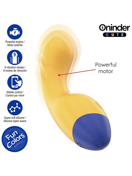 Oninder Cute Love Buddy - Vibratore Punto G Giallo con App Gratuita