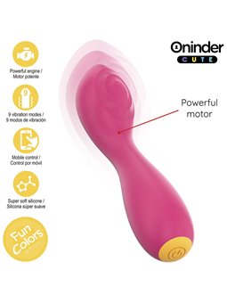 Oninder Cute Love Buddy - Fuchsia G-Spot Vibrator with Free App