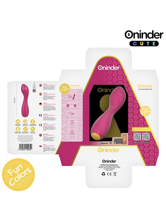 Oninder Cute Love Buddy - Fuchsia G-Spot Vibrator with Free App