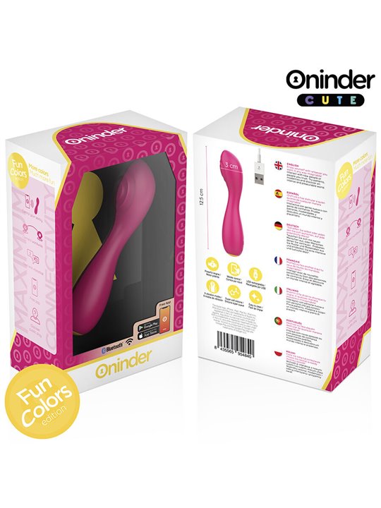Oninder Cute Love Buddy - Fuchsia G-Spot Vibrator with Free App