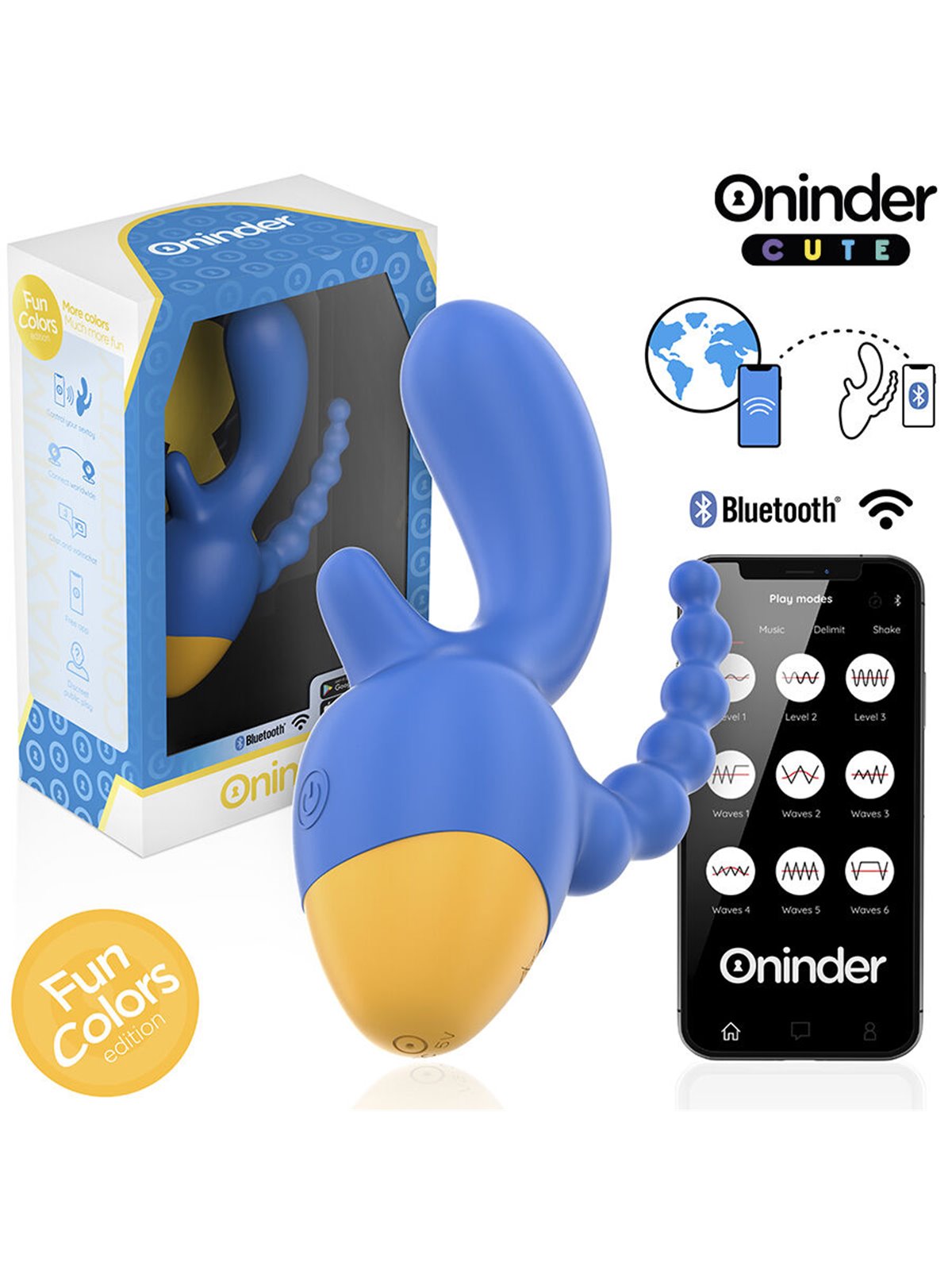Oninder Cute Love 3 Some - Triplo Vibratore con App Gratuita