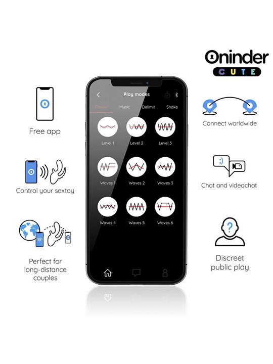 Oninder Cute Love 3 Some - Triplo Vibratore con App Gratuita