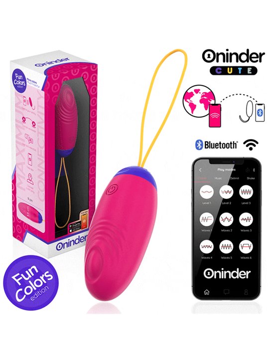 Oninder Cute - Wave Silicone Egg Vibrator with Free App