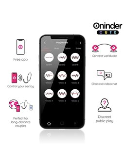 Oninder Cute - Wave Silicone Egg Vibrator with Free App