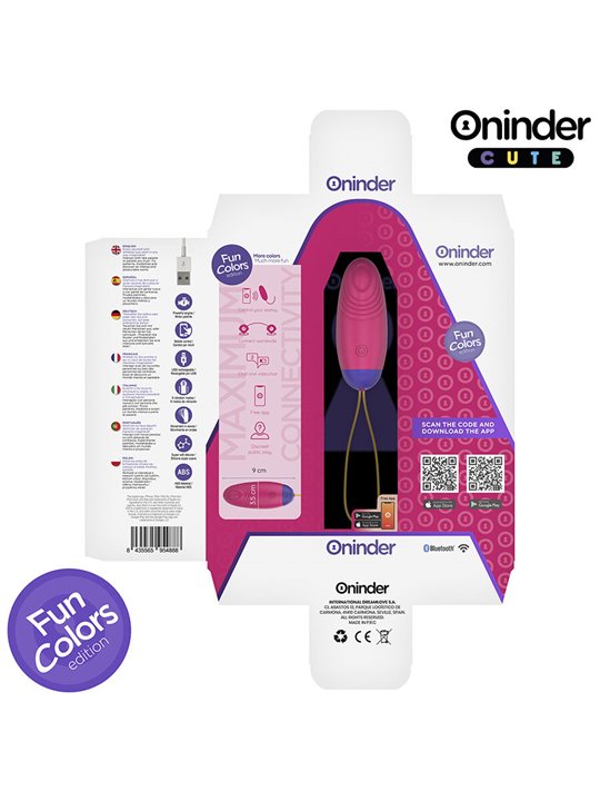 Oninder Cute - Wave Silicone Egg Vibrator with Free App