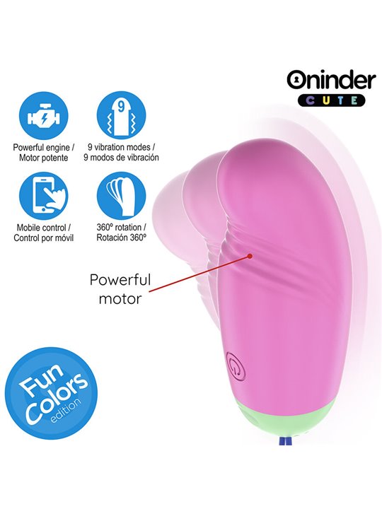 Oninder Cute - Ovetto Vibro-Rotante 360° in Silicone con App Gratuita
