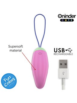 Oninder Cute - Ovetto Vibro-Rotante 360° in Silicone con App Gratuita