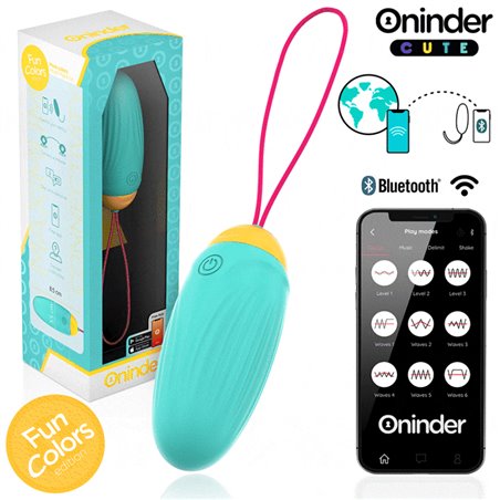 Oninder Cute - Rotating Silicone Egg Vibrator with Free App