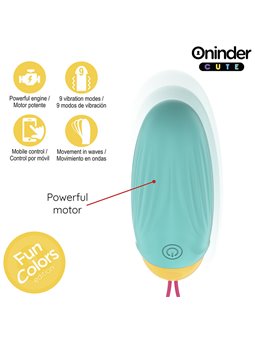 Oninder Cute - Rotating Silicone Egg Vibrator with Free App