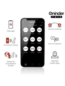 Oninder Cute Love Butt - Vibrating Anal Dilator with Free App