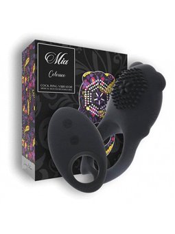 Mia  - Colosseo Cock Ring Remote Control Black