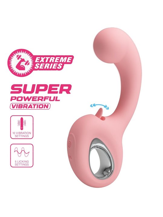 Pretty Love Erynnyes - Pink G-Spot Vibrator with Clitoral Stimulator