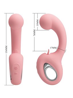 Pretty Love Erynnyes - Pink G-Spot Vibrator with Clitoral Stimulator