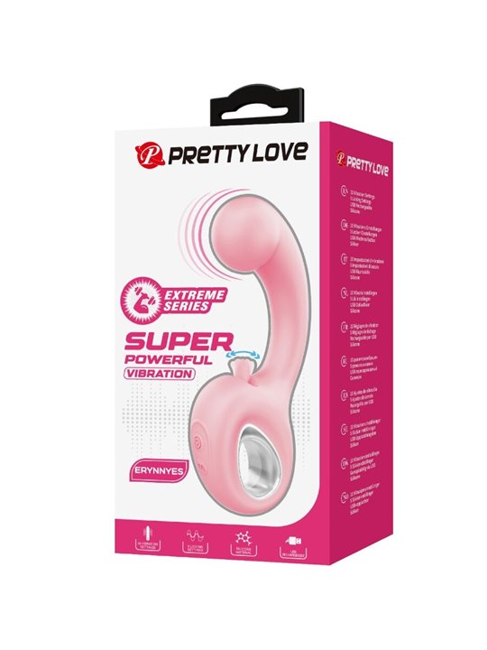 Pretty Love Erynnyes - Pink G-Spot Vibrator with Clitoral Stimulator