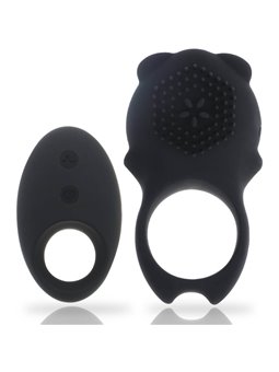 Mia  - Colosseo Cock Ring Remote Control Black