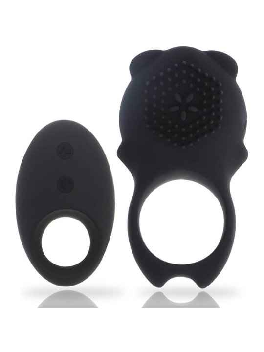 Mia  - Colosseo Cock Ring Remote Control Black