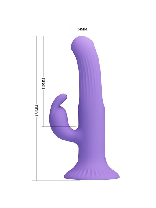 Pretty Love Killmoulis - Purple Rabbit Vibrator with Stimulating Tongue