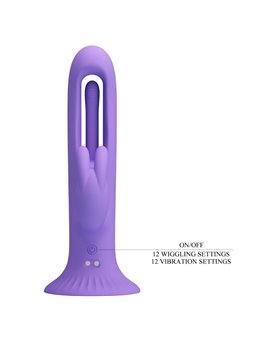Pretty Love Killmoulis - Vibratore Rabbit Viola con Lingua Stimolante