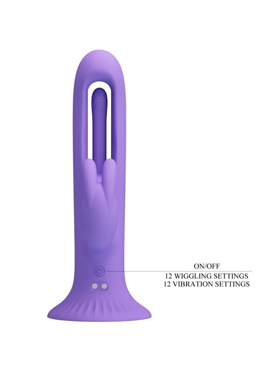 Pretty Love Killmoulis - Vibratore Rabbit Viola con Lingua Stimolante