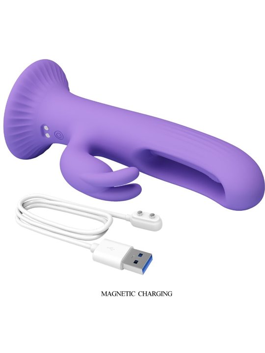 Pretty Love Killmoulis - Vibratore Rabbit Viola con Lingua Stimolante