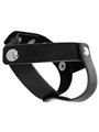 Darkness Cock Harness - Imbracatura Fallica in Pelle con Bottoni in Acciaio