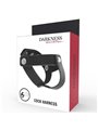 Darkness Cock Harness - Imbracatura Fallica in Pelle con Bottoni in Acciaio