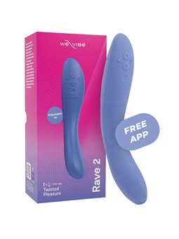 We-Vibe Rave 2 - Vibratore Punto G in Silicone Blu con App Gratuita