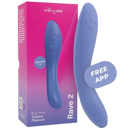We-Vibe Rave 2 - Blue Silicone G-Spot Vibrator with Free App