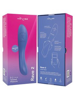 We-Vibe Rave 2 - Blue Silicone G-Spot Vibrator with Free App