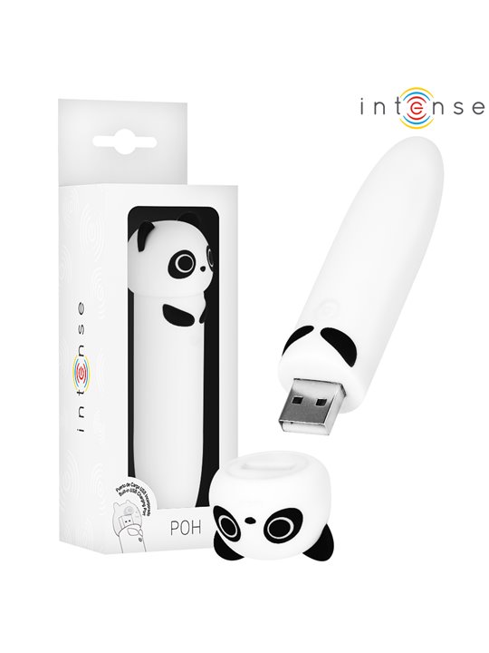 Intense Poh - Vibratore Proiettile a Forma di Panda 10 x 2,2 Cm