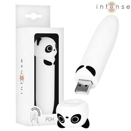 Intense Poh - Vibratore Proiettile a Forma di Panda 10 x 2,2 Cm