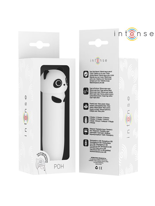 Intense Poh - Vibratore Proiettile a Forma di Panda 10 x 2,2 Cm