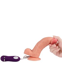 Shequ Iron Dragon - Dildo Realistico Vibrante con Telecomando 17,5 Cm