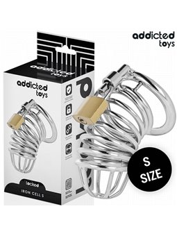 Addicted Toys Locked Iron Cell - Gabbia Fallica in Metallo Taglia S