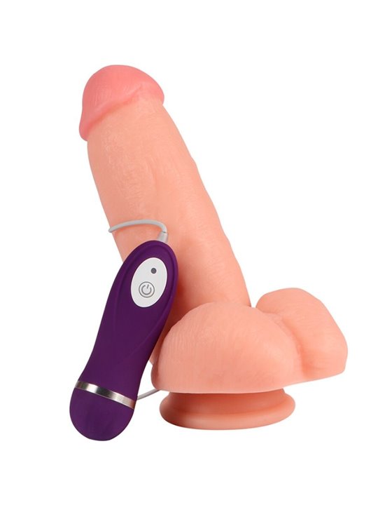 Shequ Red Eagle - Dildo Realistico Vibrante con Telecomando 17 Cm