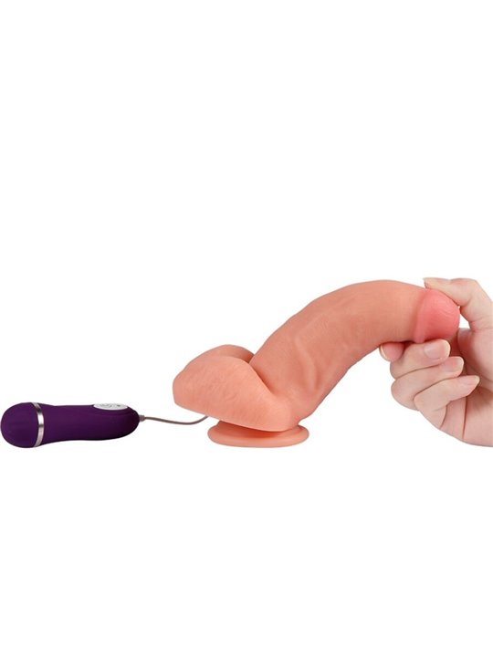 Shequ Red Eagle - Dildo Realistico Vibrante con Telecomando 17 Cm