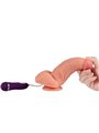 Shequ Red Eagle - 17 cm Realistic Vibrating Dildo with Remote Control