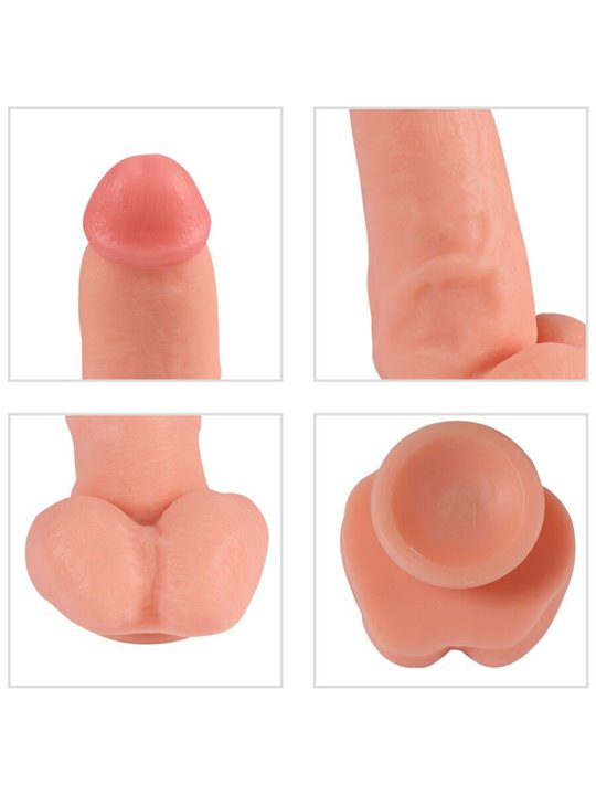 Shequ Red Eagle - Dildo Realistico Vibrante con Telecomando 17 Cm