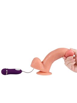 Shequ Adam - Dildo Realistico Vibrante con Telecomando 21 Cm