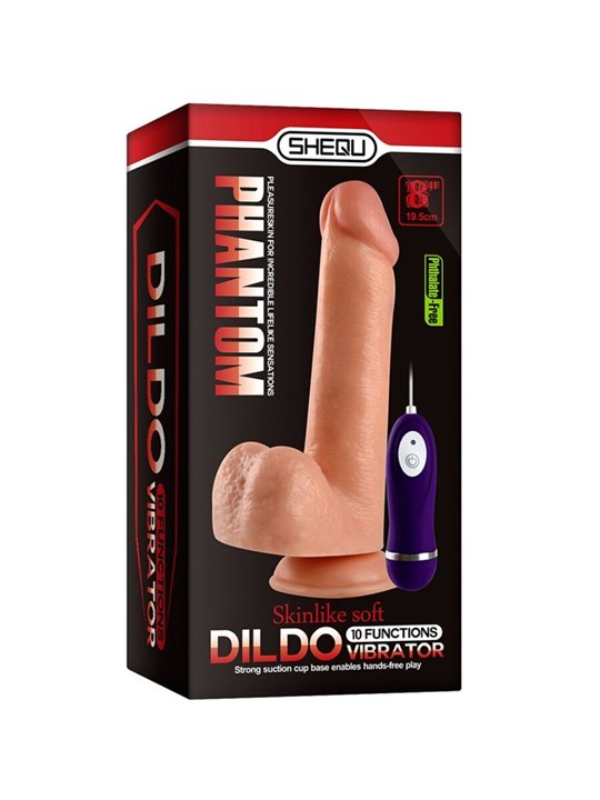 Shequ Adam - Dildo Realistico Vibrante con Telecomando 21 Cm