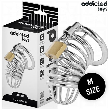 Addicted Toys Locked Iron Cell - Gabbia Fallica in Metallo Taglia M