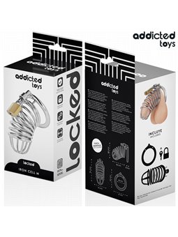 Addicted Toys Locked Iron Cell - Gabbia Fallica in Metallo Taglia M