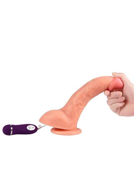 Shequ Beast - Dildo Realistico Vibrante con Telecomando 24,5 Cm