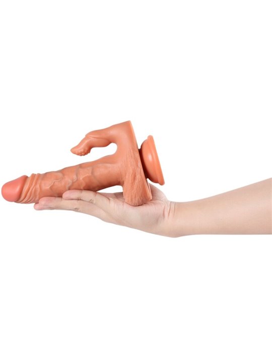 Shequ Julian - Dildo Vibrante con Stimolatore e Telecomando 16 Cm