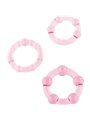 Seven Creations - Set Of Three Pink Penis Rings