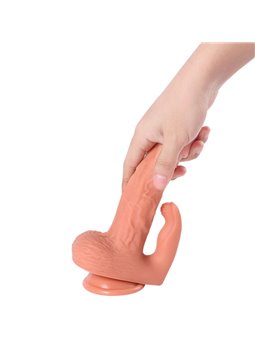 Shequ Hayden - 16 cm Vibrating Dildo with Stimulator and Remote Control