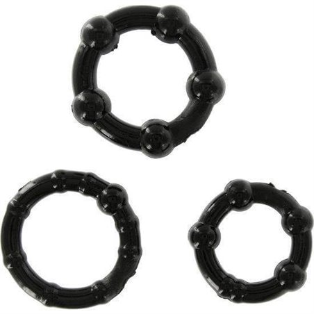 Sevencreations - Anello Pene Set Stay Hard - Three Rings