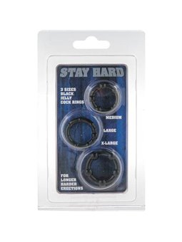Sevencreations - Anello Pene Set Stay Hard - Three Rings